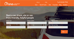 Desktop Screenshot of oranacarandtruck.com.au